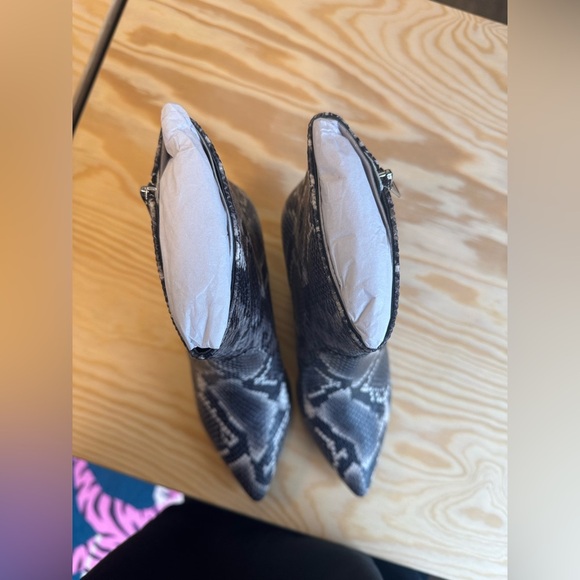 AllSaints Snake Skin Booties - Picture 8 of 9